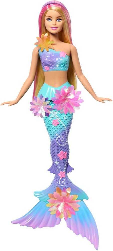 Barbie Flower Magic Mermaid Toy Doll