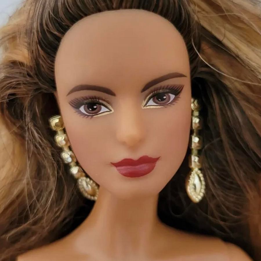 2020s Holiday Barbie doll in festive attire