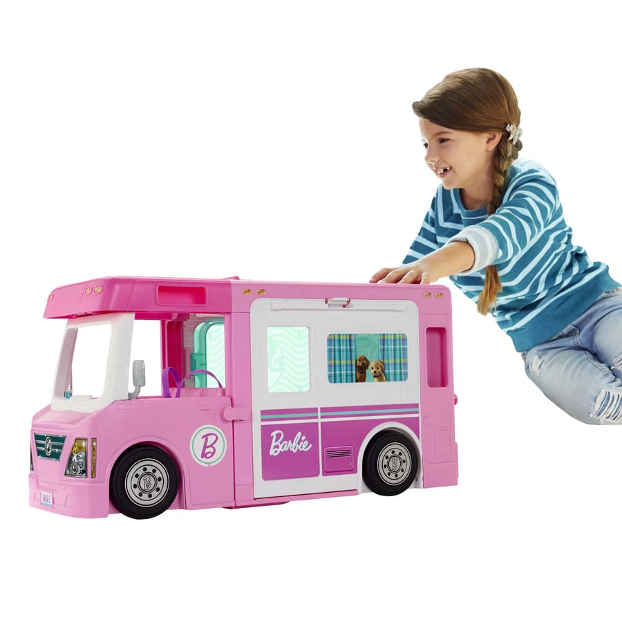 Barbie Camper Van toy set for children\'s playtime adventures